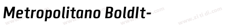 Metropolitano BoldIt字体转换